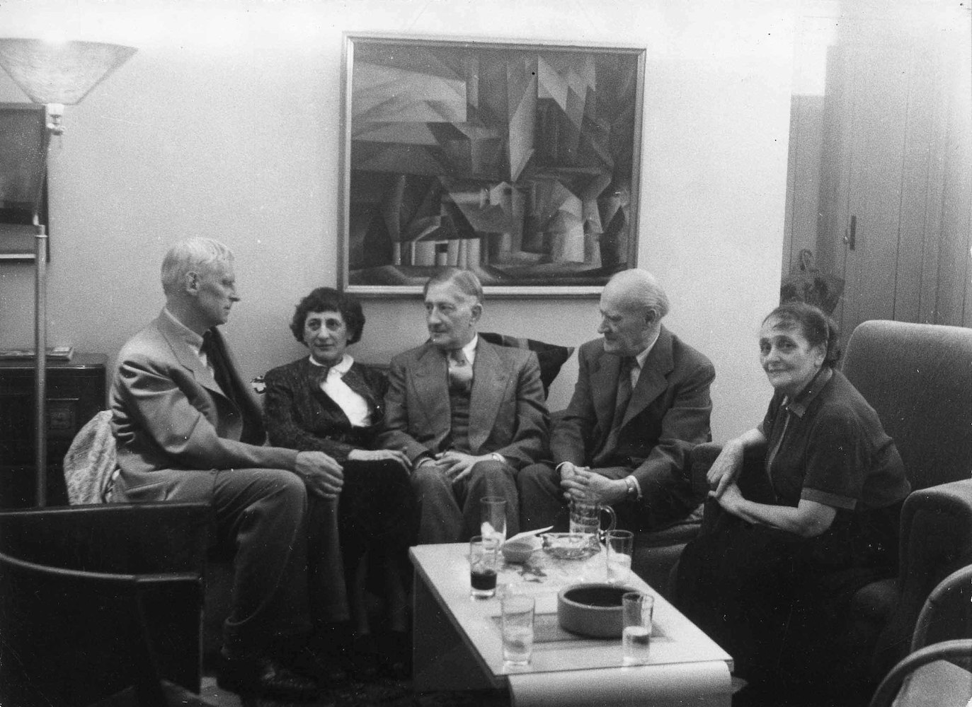 Reunion I. Gerhard Marcks, Anni Albers, Josef Albers, Lyonel Feininger und Julia Feininger