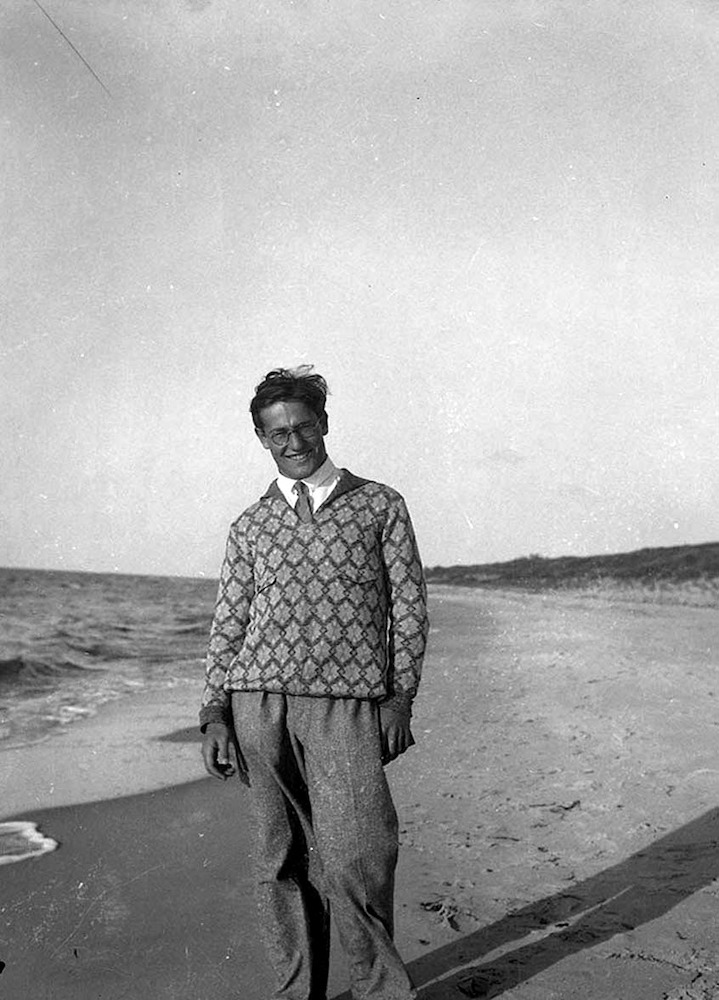 Laurence Feininger am Strand