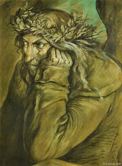 The Melancholia of Old Age, after Dürer / Die Melancholie des Alters, nach Dürer