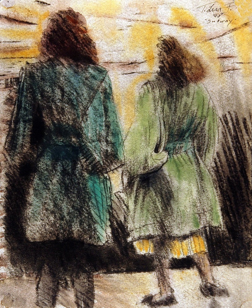 Zwei Mädchen in der U-Bahn*