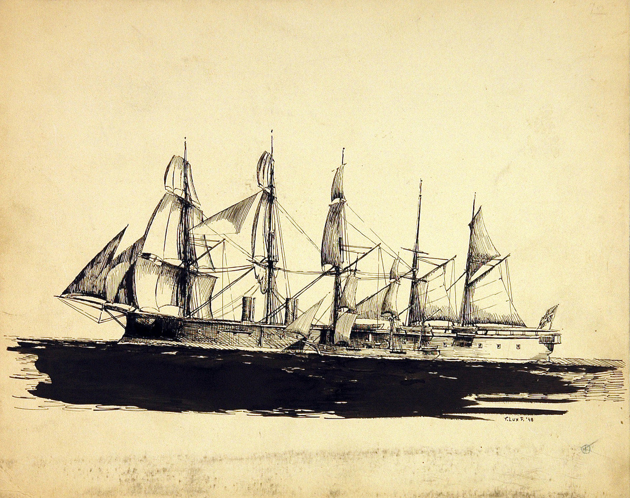 British Battleship Minotaur of 1863