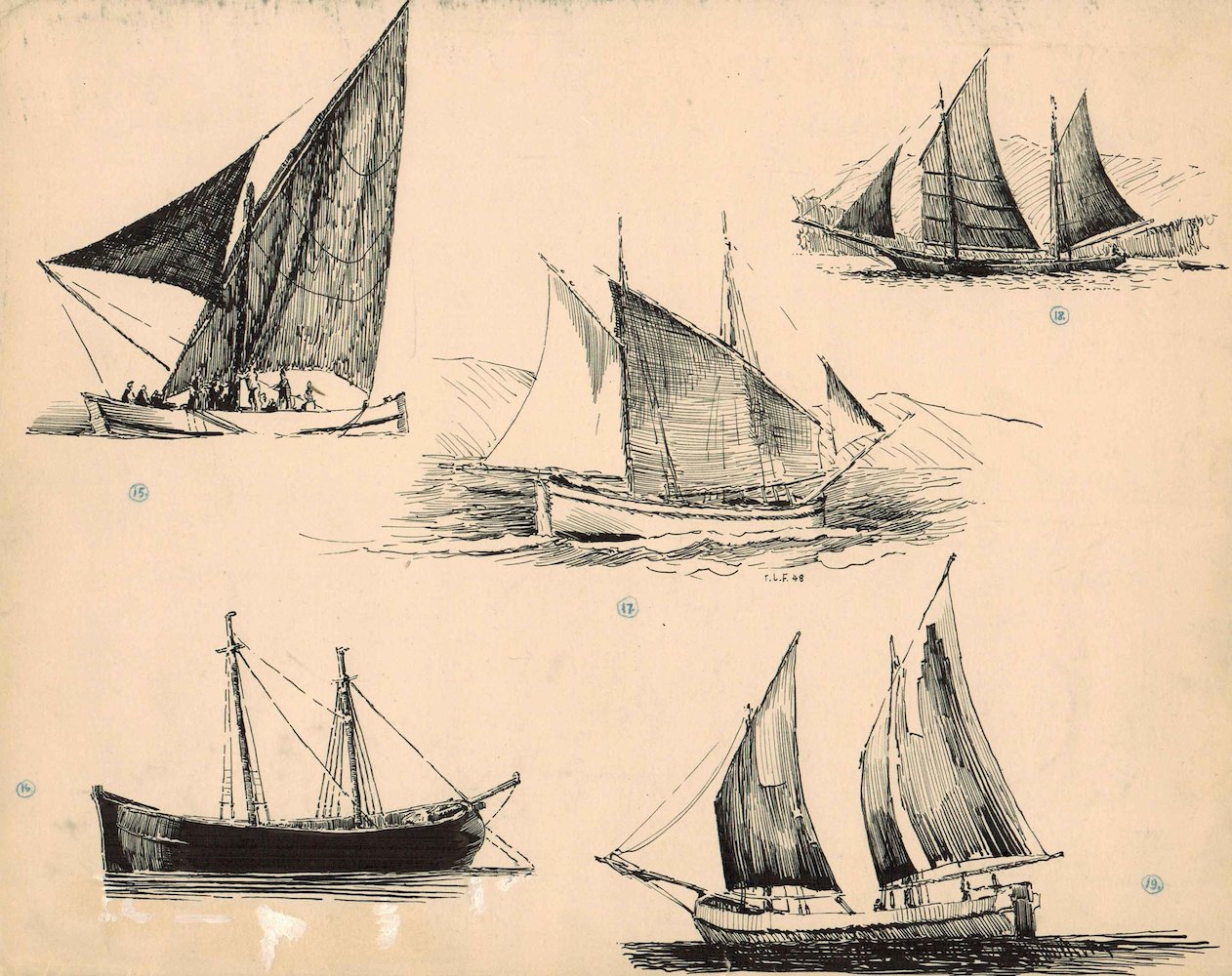Five Fishingboats