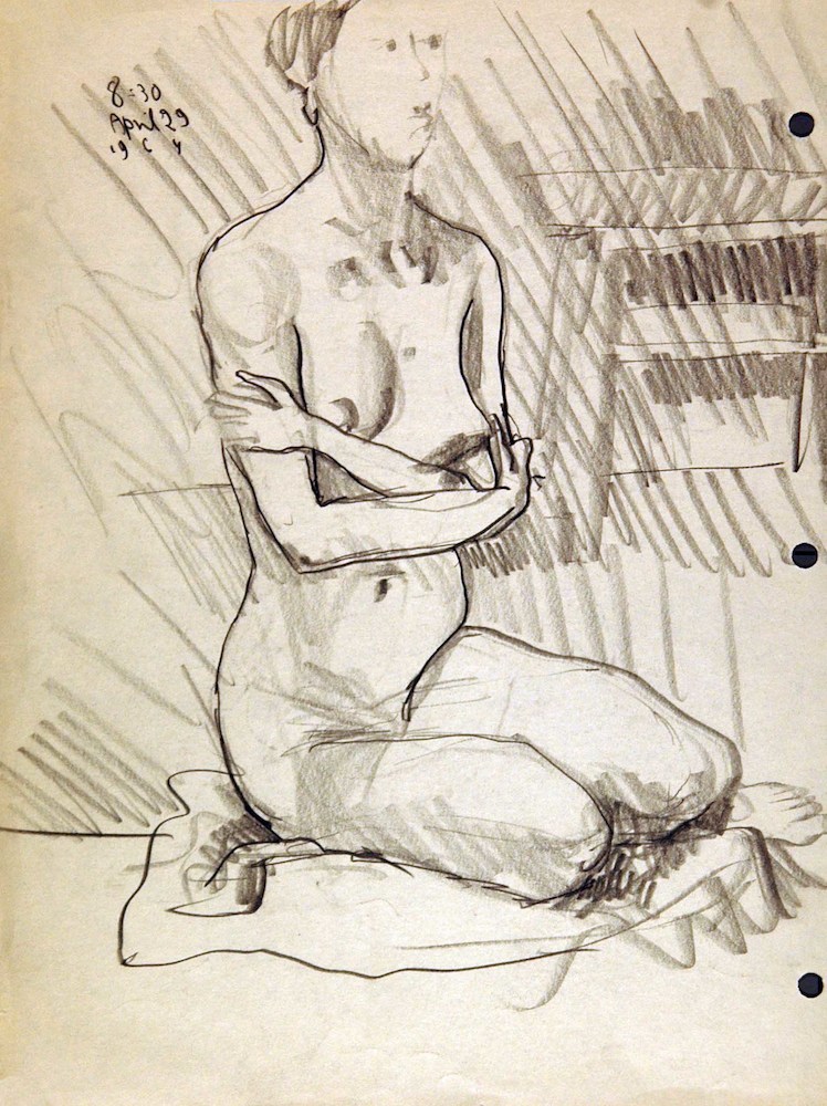 Nude with crossed Arms