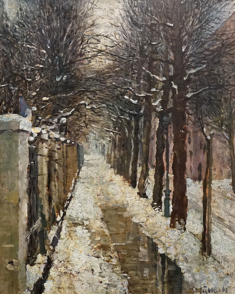 Die Ferdinand-Rhode-Straße im Winter