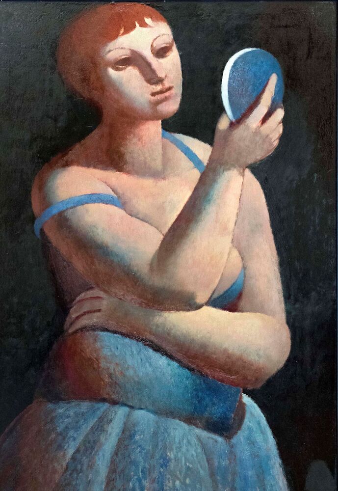 Frau mit Spiegel