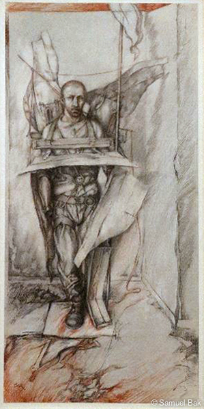 Study for an Angel walking