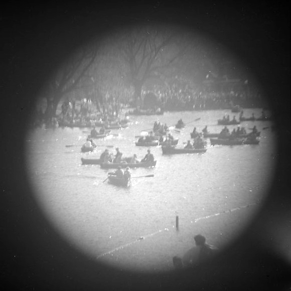 Central Park Lake. Rowboats II [Telescope view]
