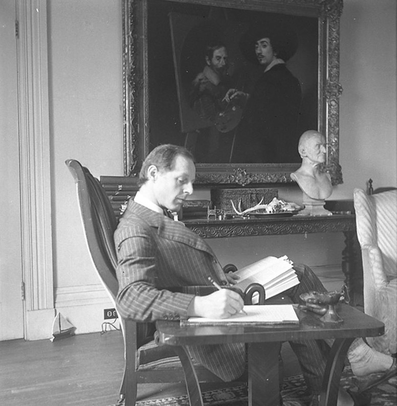 Eric Schroeder in his Study I