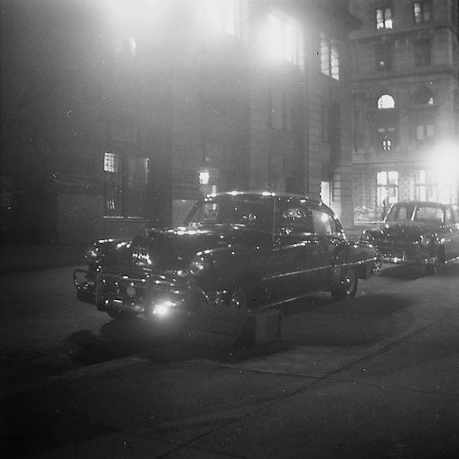 Black Car at Night, parked