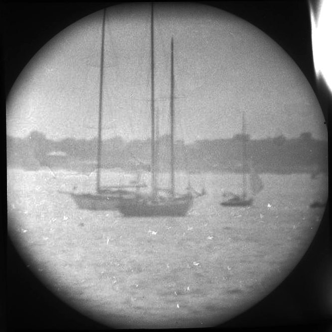 Yachts off City Island II [Telescope view]