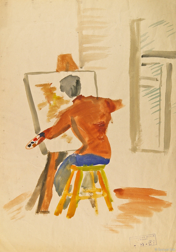 Artist in His Studio