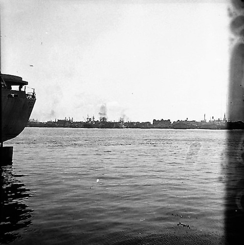 View from East River Drive. Docked Ships in Brooklyn II