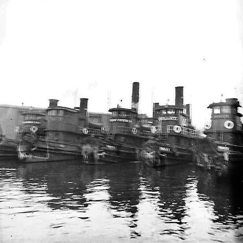 Five Tugs at Quay