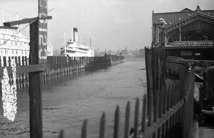Ferry Terminal 23rd St., Excursion Steamer in adjacent Dock