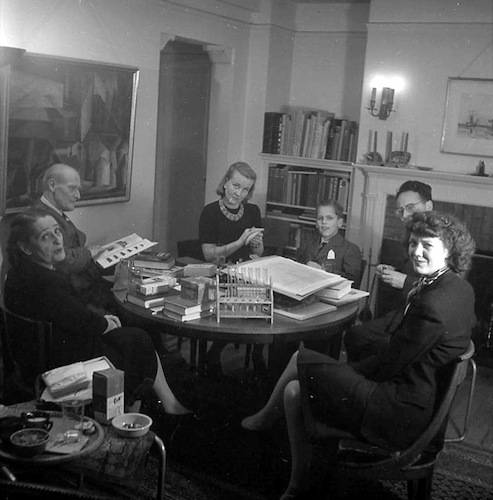 Christmas 1945 with Julia, Lyonel, Wysse, Tomas, Andreas, Jeanne