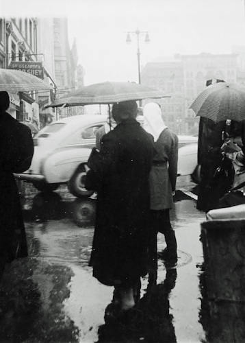 Rainy Day. Pedestrians at a Crossing, 