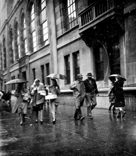 Rainy Day. Pedestrians