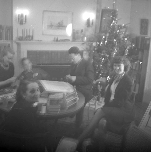 Christmas 1945 with Wysse, Tomas, Andreas, Jeanne, Julia