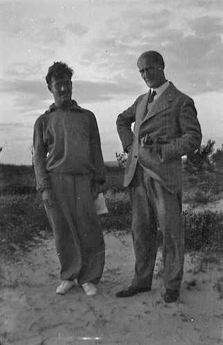 Lyonel und Laurence Feininger am Strand II