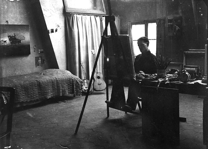 Portrait in Paris I. Theodore Lux at his Easel [Collaboration with Josef Tokayer]