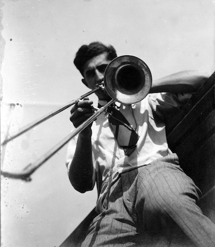Josef Tokayer [?] with Trombone [Authorship uncertain]