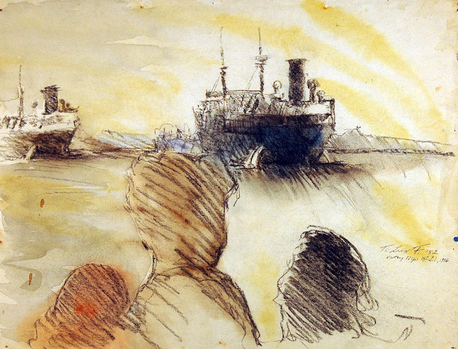 Victory Ships vor Long Island 1946*