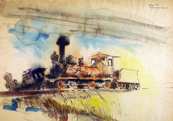 Locomotives. Abandoned Engines