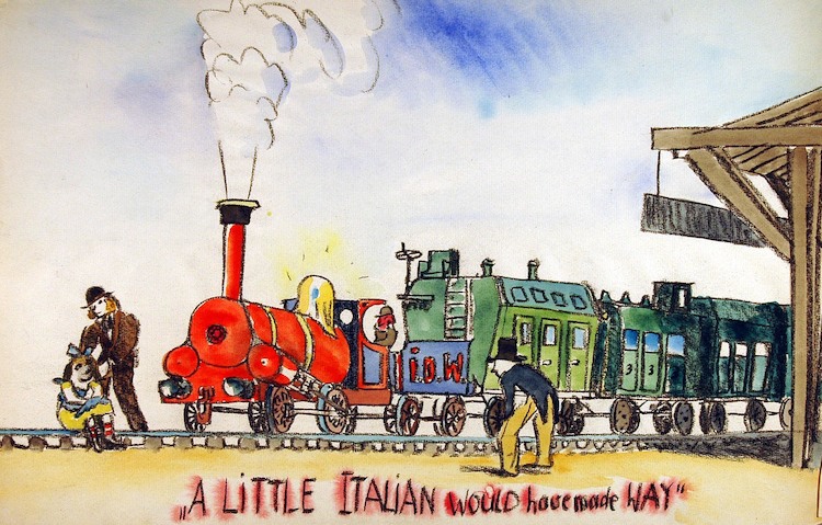 Lokomotiven. Ein kleiner Italiener hätte Platz gemacht*