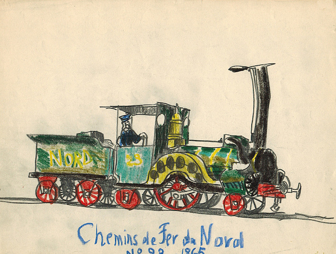 Locomotives. Chemins de Fer du Nord No. 23, 1865 / Northern Railroad No. 23, 1865*