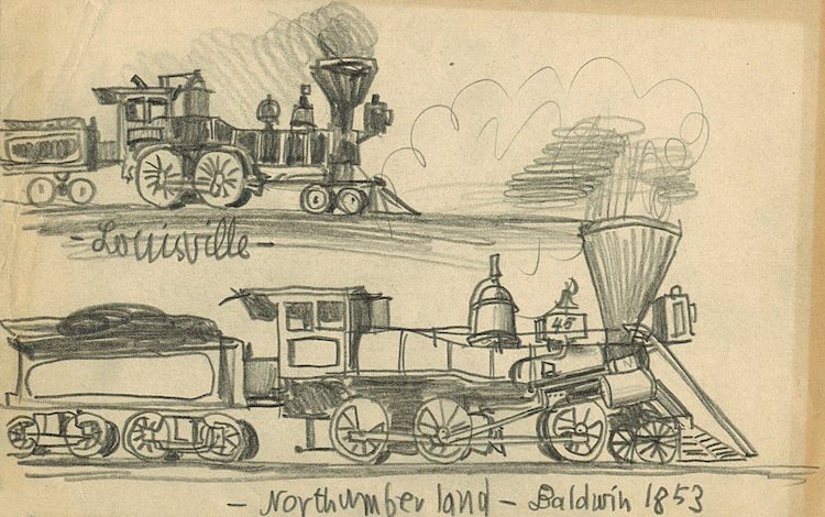 Zwei Lokomotive: Louisville und Northumberland*