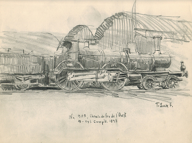 Locomotives. No. 903, Chemin de fer de l'Ouest 1893 / The 
