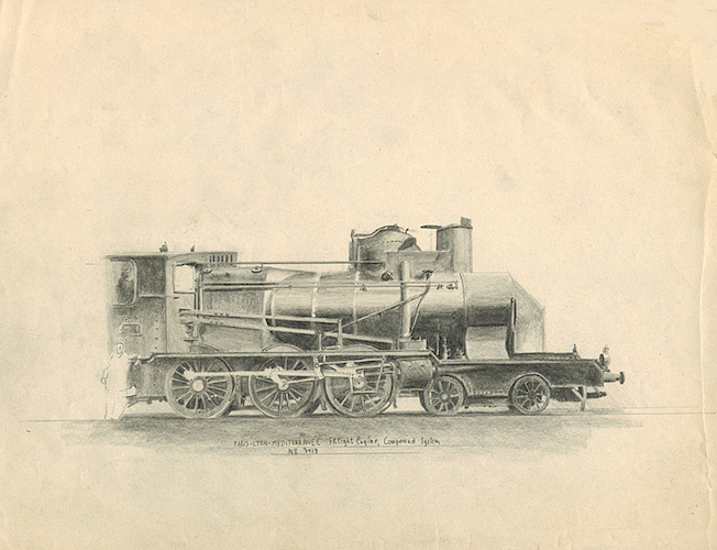 Lokomotiven. Die Paris-Lyon Mediterranée Güterzuglokomotive, Verbundsystem Nr. 3419*