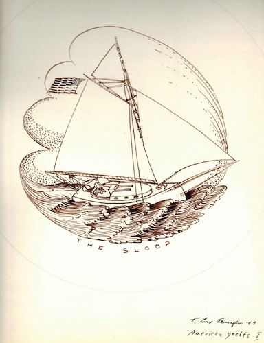 Plate Design. American Yachts I, The Sloop