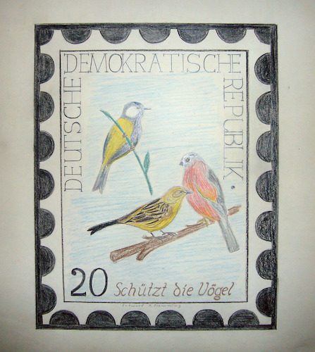 DDR-Briefmarkenentwurf 20 Pfennig
