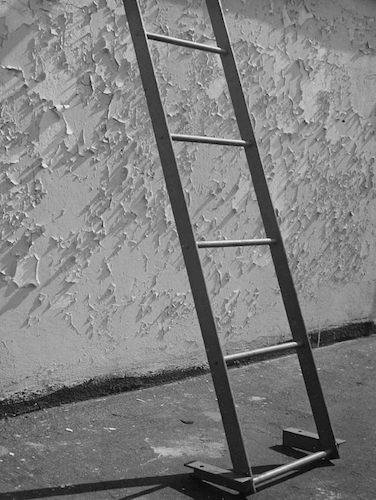 Ladder and Peeling Wall