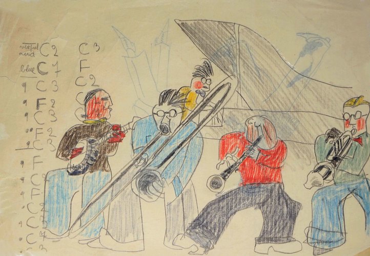 Caricature of a Jazzband