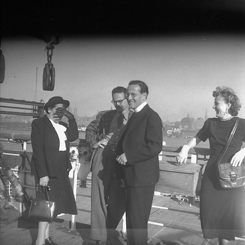 Laurence Feininger Departure. On deck of Liner 