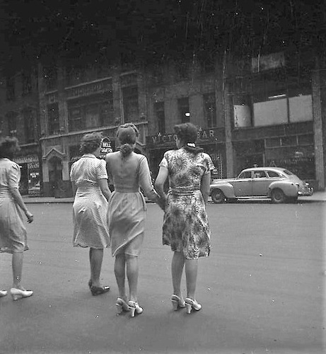 Young women on the Street opposite 
