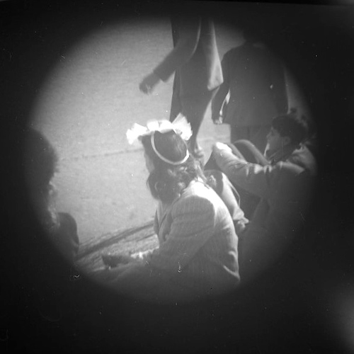 Cental Park. People at the Waterfront II [Telescope view]