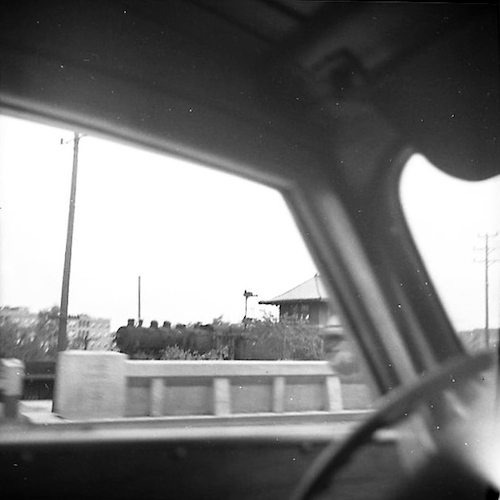Autofahrt nach Lime Rock, CT. Fotografiert vom Auto aus