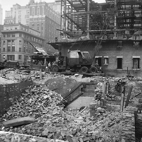 Construction work in New York III. Construction Pit with Rubble