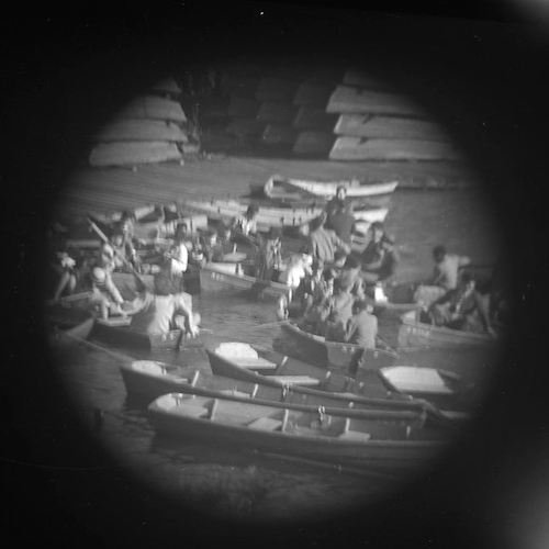 Central Park Lake. Rowboats III [Telescope view]