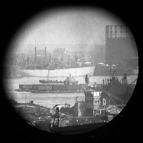 A Window on the East River (telescope view) VIII