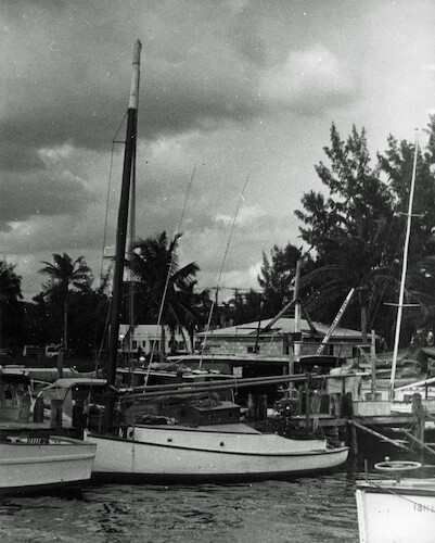Florida. Harbour scene with Sailboats
