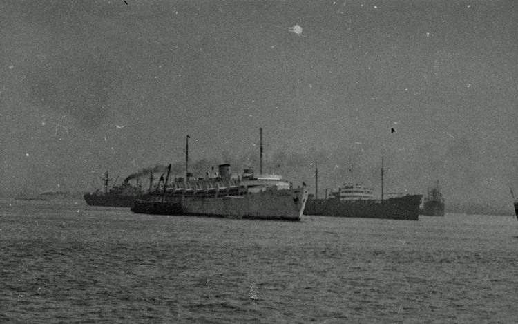Victory Ships at Anchor in the Narrows I