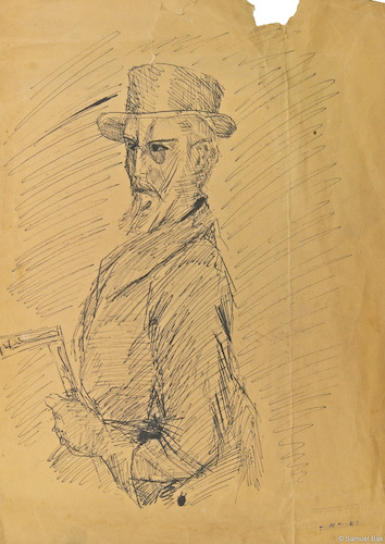 A Character from Chekhov, Serious Man with Top Hat I