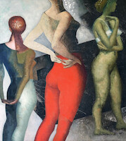 Composition with Three Figures II